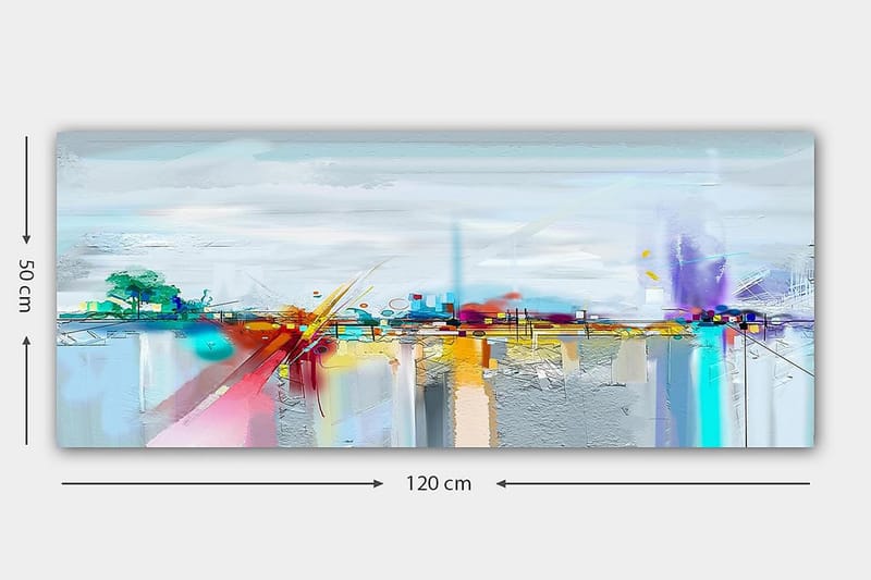 Canvastaulu YTY Cities & Countries Monivärinen - 120x50 cm - Sisustustuotteet - Taulu & taide - Canvas-taulu