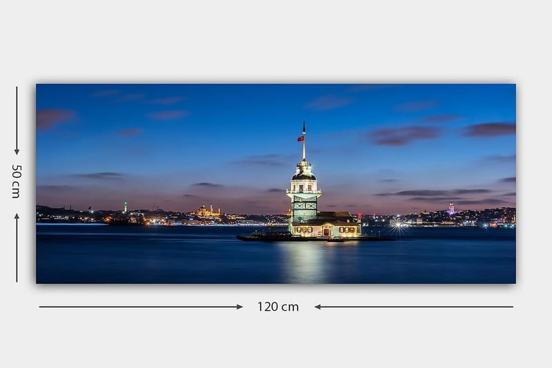 Canvastaulu YTY Cities & Countries Monivärinen - 120x50 cm - Sisustustuotteet - Taulu & taide - Canvas-taulu