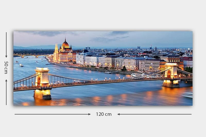 Canvastaulu YTY Cities & Countries Monivärinen - 120x50 cm - Sisustustuotteet - Taulu & taide - Canvas-taulu