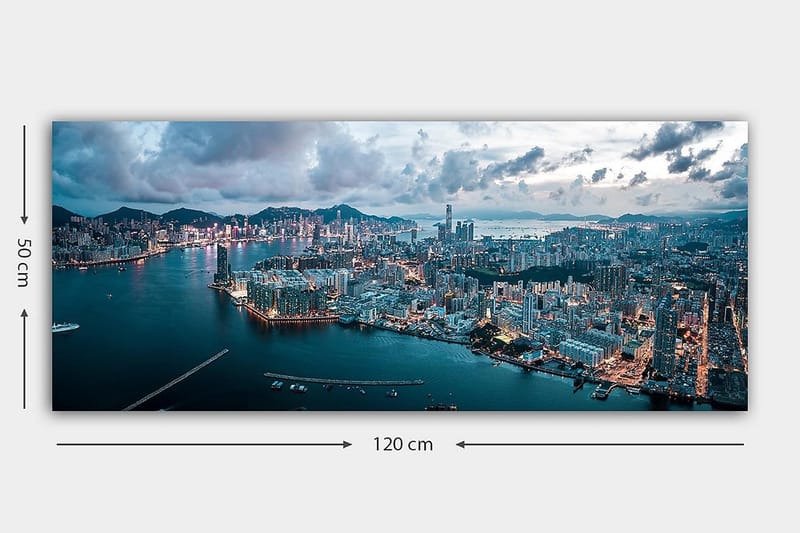 Canvastaulu YTY Cities & Countries Monivärinen - 120x50 cm - Sisustustuotteet - Taulu & taide - Canvas-taulu