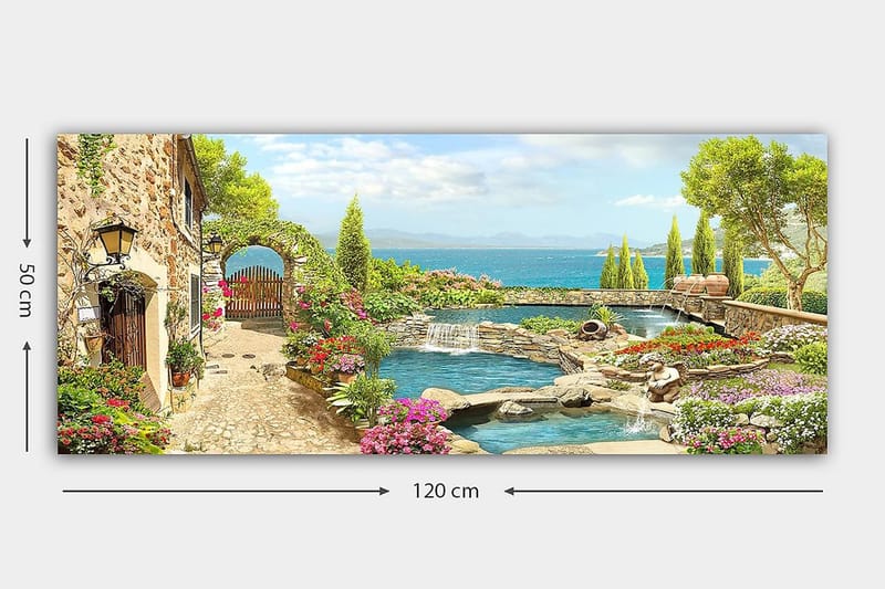 Canvastaulu YTY Cities & Countries Monivärinen - 120x50 cm - Sisustustuotteet - Taulu & taide - Canvas-taulu