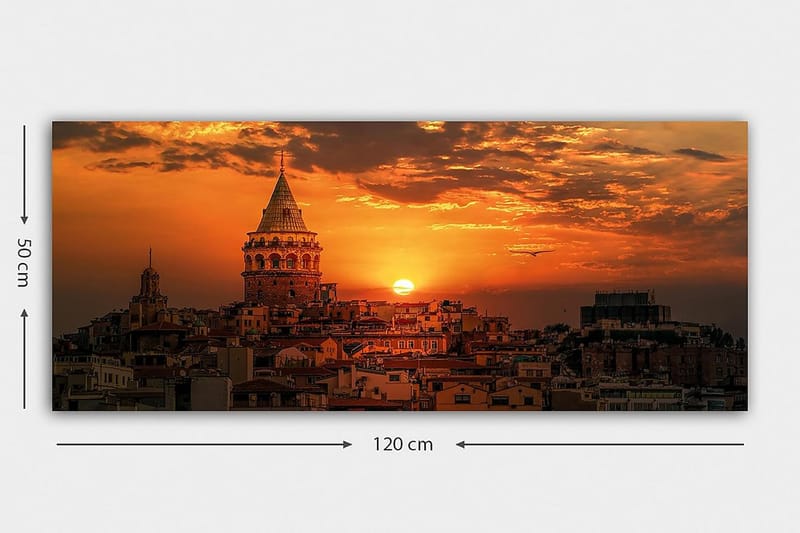 Canvastaulu YTY Cities & Countries Monivärinen - 120x50 cm - Sisustustuotteet - Taulu & taide - Canvas-taulu