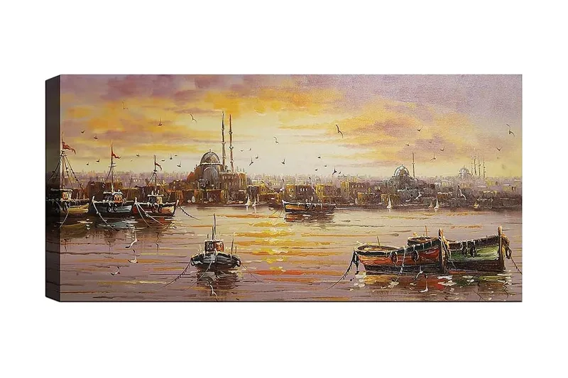 Canvastaulu YTY Cities & Countries Monivärinen, 120x50 cm