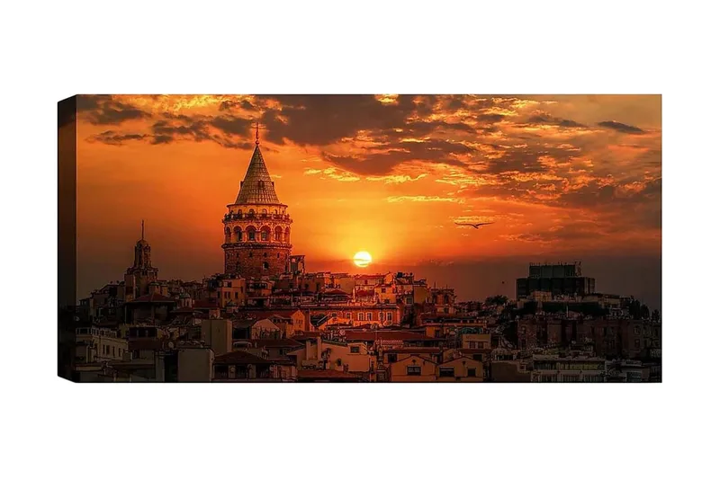 Canvastaulu YTY Cities & Countries Monivärinen, 120x50 cm