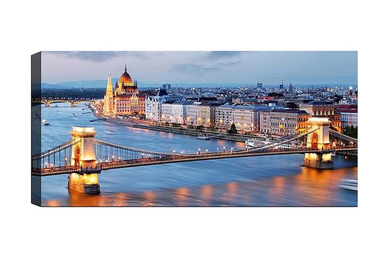 Canvastaulu YTY Cities & Countries Monivärinen, 120x50 cm