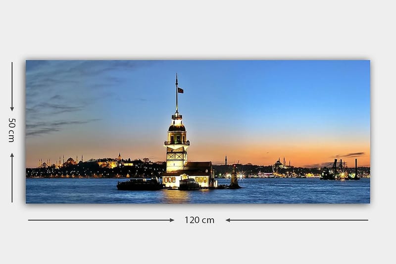 Canvastaulu YTY Cities & Countries Monivärinen - 120x50 cm - Sisustustuotteet - Taulu & taide - Canvas-taulu