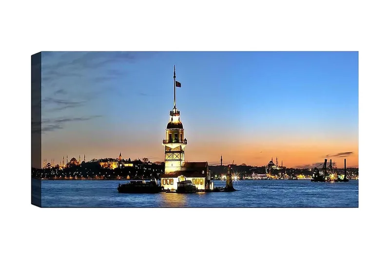 Canvastaulu YTY Cities & Countries Monivärinen, 120x50 cm