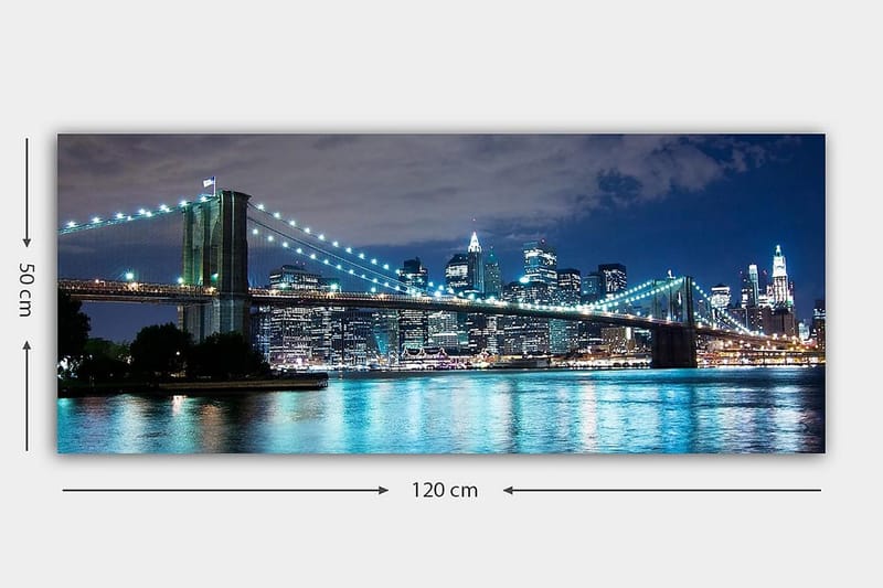 Canvastaulu YTY Cities & Countries Monivärinen - 120x50 cm - Sisustustuotteet - Taulu & taide - Canvas-taulu