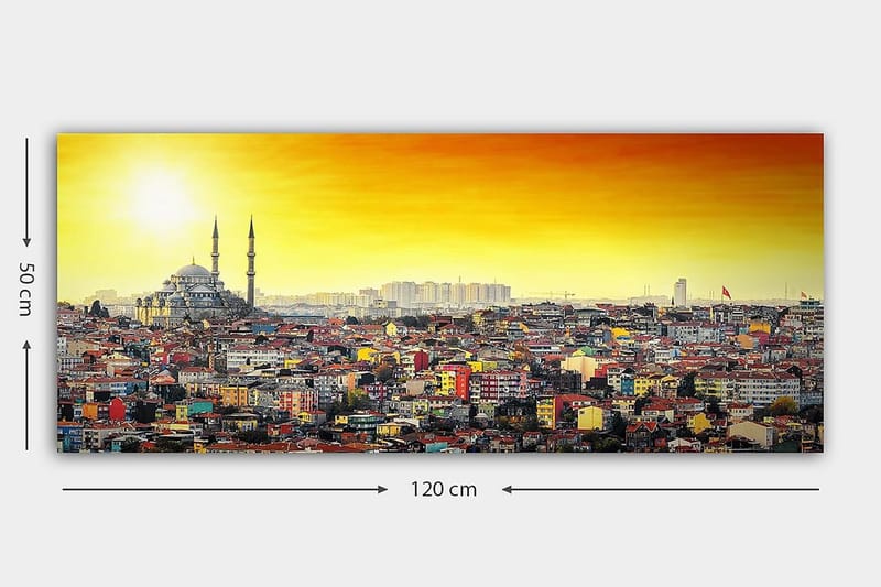 Canvastaulu YTY Cities & Countries Monivärinen - 120x50 cm - Sisustustuotteet - Taulu & taide - Canvas-taulu