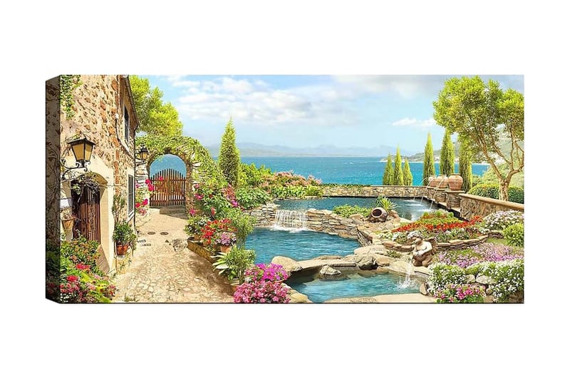 Canvastaulu YTY Cities & Countries Monivärinen, 120x50 cm