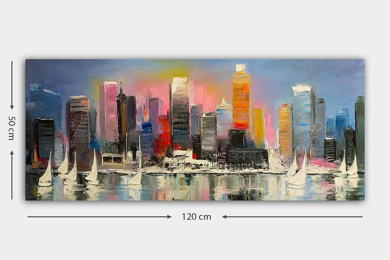 Canvastaulu YTY Cities & Countries Monivärinen - 120x50 cm - Sisustustuotteet - Taulu & taide - Canvas-taulu