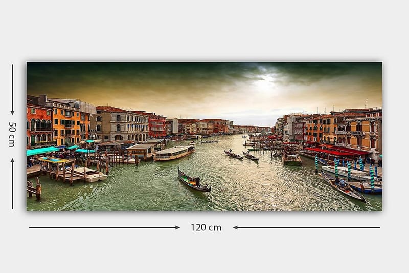 Canvastaulu YTY Cities & Countries Monivärinen - 120x50 cm - Sisustustuotteet - Taulu & taide - Canvas-taulu