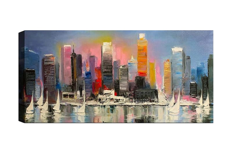 Canvastaulu YTY Cities & Countries Monivärinen, 120x50 cm