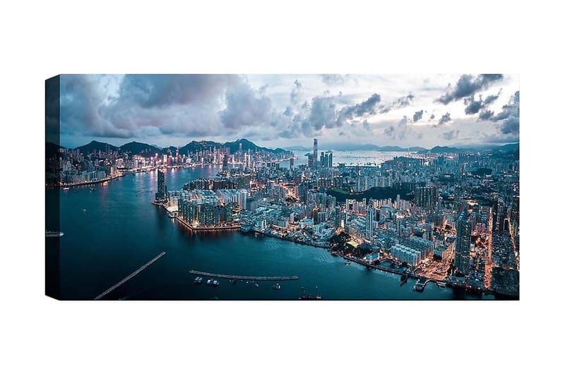 Canvastaulu YTY Cities & Countries Monivärinen, 120x50 cm