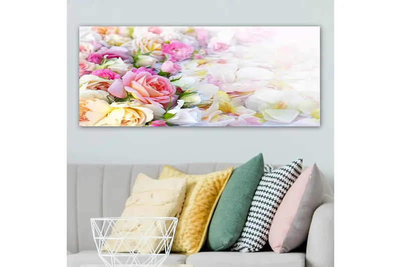 Canvastaulu YTY Floral & Botanical Monivärinen - 120x50 cm - Sisustustuotteet - Taulu & taide - Canvas-taulu