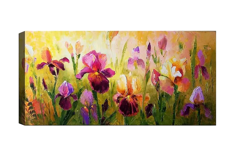 Canvastaulu YTY Floral & Botanical Moniv ärinen - 120x50 cm - Sisustustuotteet - Taulu & taide - Canvas-taulu