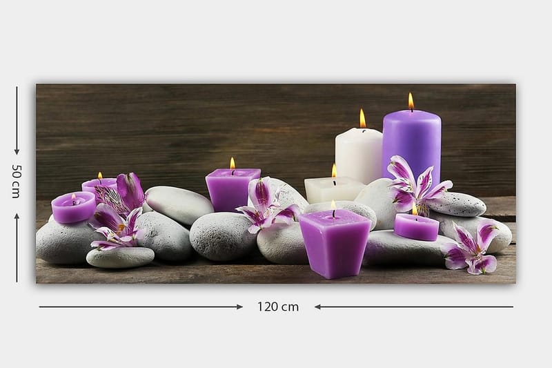 Canvastaulu YTY Floral & Botanical Monivärinen - 120x50 cm - Sisustustuotteet - Taulu & taide - Canvas-taulu