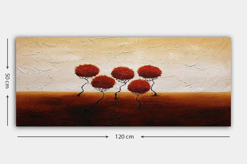 Canvastaulu YTY Floral & Botanical Monivärinen - 120x50 cm - Sisustustuotteet - Taulu & taide - Canvas-taulu