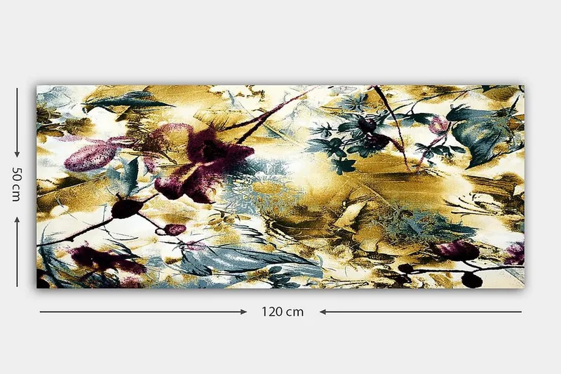 Canvastaulu YTY Floral & Botanical Monivärinen - 120x50 cm - Sisustustuotteet - Taulu & taide - Canvas-taulu