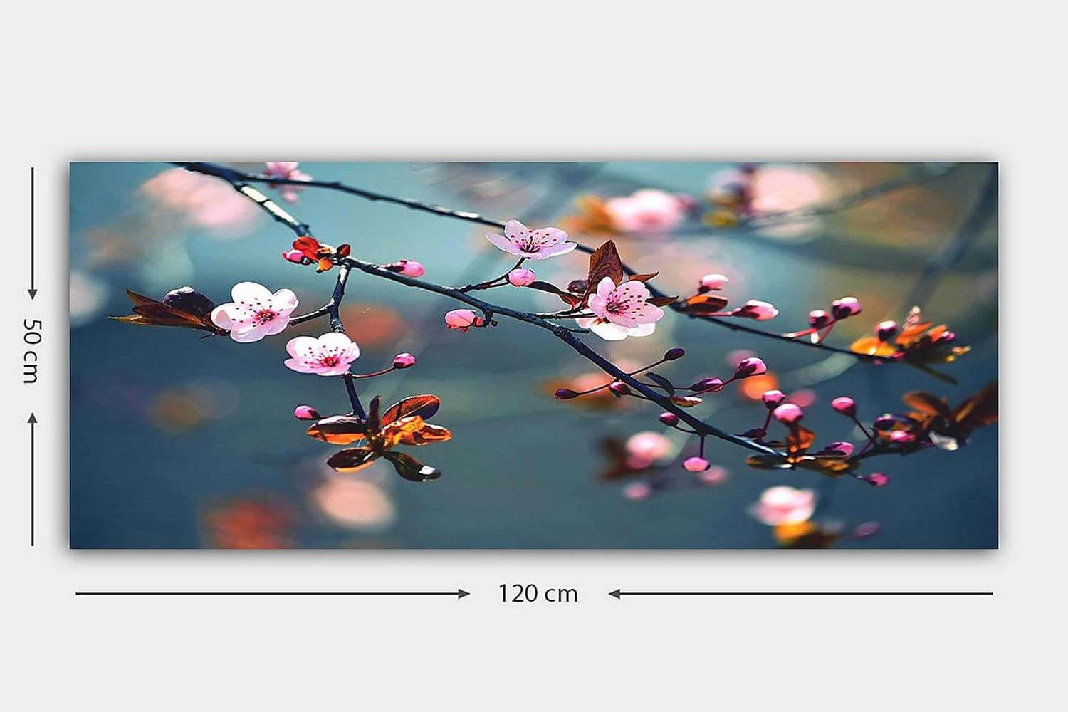 Canvastaulu YTY Floral & Botanical Monivärinen - 120x50 cm - Sisustustuotteet - Taulu & taide - Canvas-taulu