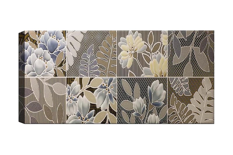 Canvastaulu YTY Floral & Botanical Monivärinen - 120x50 cm - Sisustustuotteet - Taulu & taide - Canvas-taulu