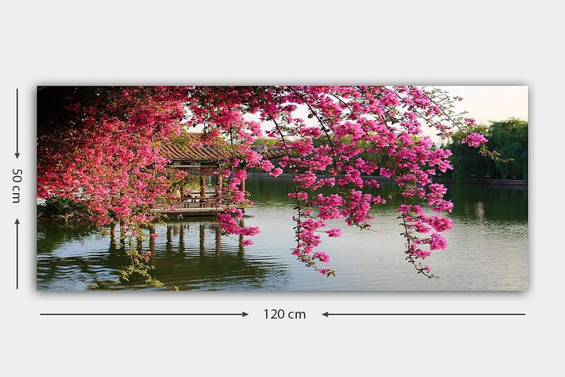 Canvastaulu YTY Floral & Botanical Monivärinen - 120x50 cm - Sisustustuotteet - Taulu & taide - Canvas-taulu