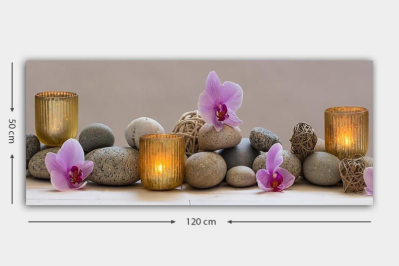 Canvastaulu YTY Floral & Botanical Monivärinen - 120x50 cm - Sisustustuotteet - Taulu & taide - Canvas-taulu