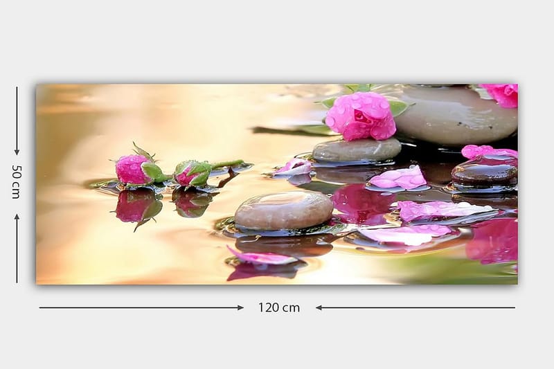 Canvastaulu YTY Floral & Botanical Monivärinen - 120x50 cm - Sisustustuotteet - Taulu & taide - Canvas-taulu