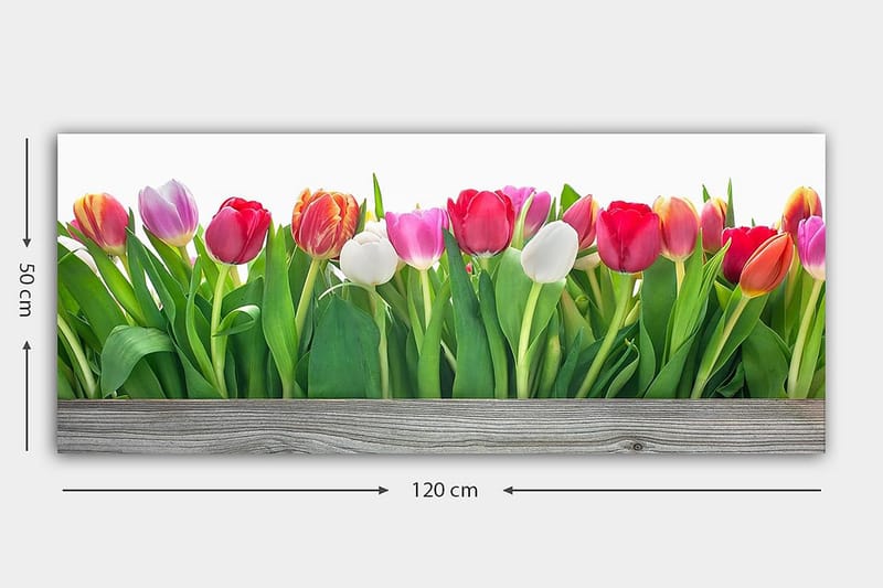 Canvastaulu YTY Floral & Botanical Monivärinen - 120x50 cm - Canvas-taulu - Seinäkoristeet