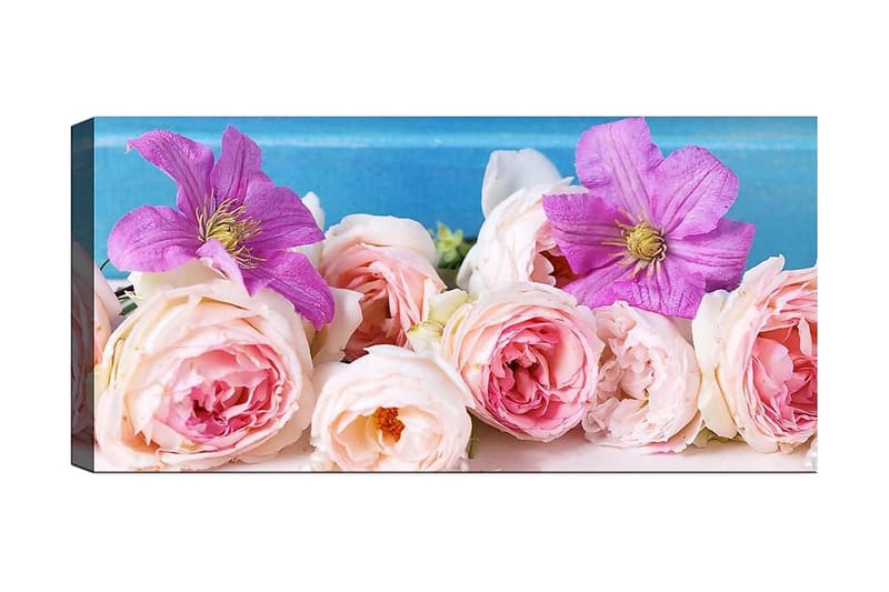 Canvastaulu YTY Floral & Botanical Monivärinen - 120x50 cm - Sisustustuotteet - Taulu & taide - Canvas-taulu