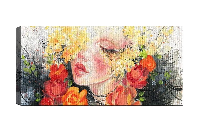 Canvastaulu YTY Floral & Botanical Monivärinen - 120x50 cm - Sisustustuotteet - Taulu & taide - Canvas-taulu