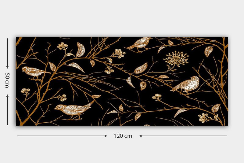Canvastaulu YTY Floral & Botanical Monivärinen - 120x50 cm - Sisustustuotteet - Taulu & taide - Canvas-taulu