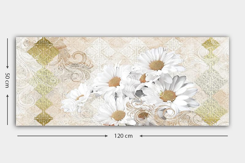 Canvastaulu YTY Floral & Botanical Monivärinen - 120x50 cm - Sisustustuotteet - Taulu & taide - Canvas-taulu