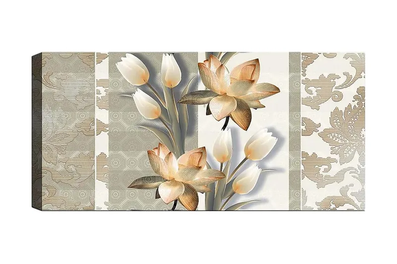 Canvastaulu YTY Floral & Botanical Monivärinen, 120x50 cm