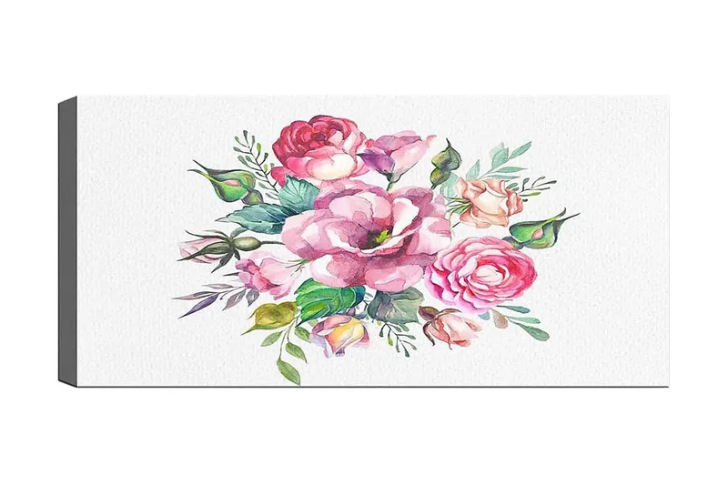 Canvastaulu YTY Floral & Botanical Monivärinen, 120x50 cm