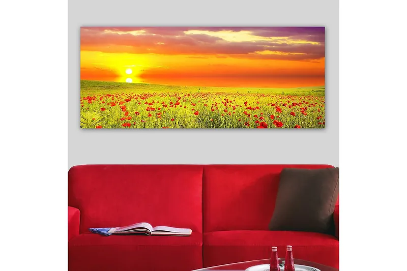Canvastaulu YTY Floral & Botanical Monivärinen - 120x50 cm - Sisustustuotteet - Taulu & taide - Canvas-taulu
