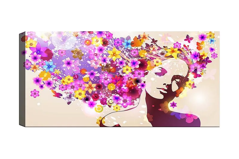 Canvastaulu YTY Floral & Botanical Monivärinen, 120x50 cm