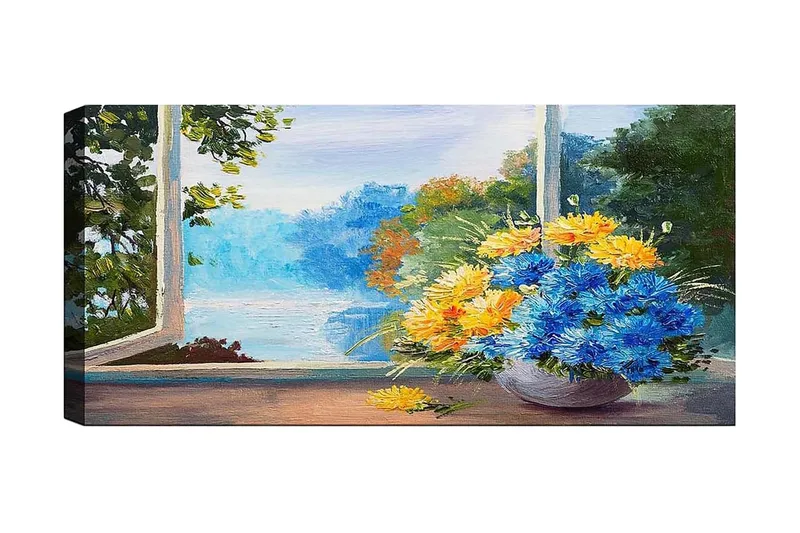 Canvastaulu YTY Floral & Botanical Monivärinen, 120x50 cm