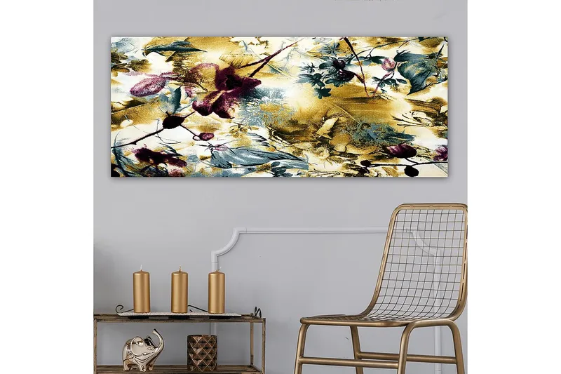 Canvastaulu YTY Floral & Botanical Monivärinen - 120x50 cm - Sisustustuotteet - Taulu & taide - Canvas-taulu