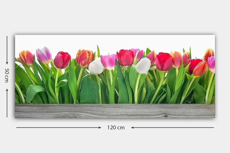 Canvastaulu YTY Floral & Botanical Monivärinen - 120x50 cm - Sisustustuotteet - Taulu & taide - Canvas-taulu