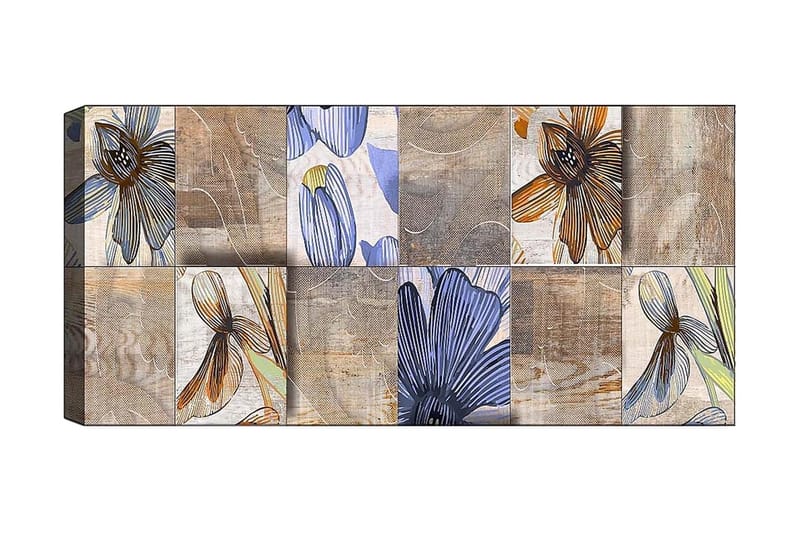 Canvastaulu YTY Floral & Botanical Monivärinen, 120x50 cm