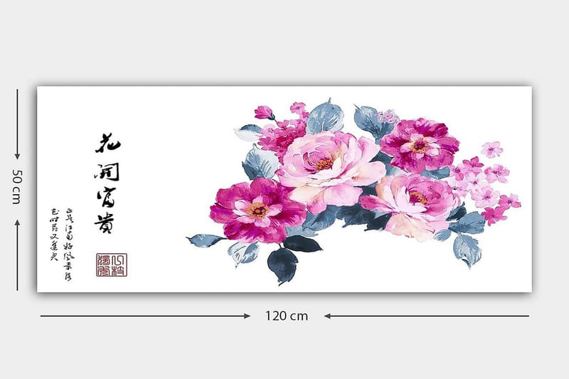 Canvastaulu YTY Floral & Botanical Monivärinen - 120x50 cm - Sisustustuotteet - Taulu & taide - Canvas-taulu