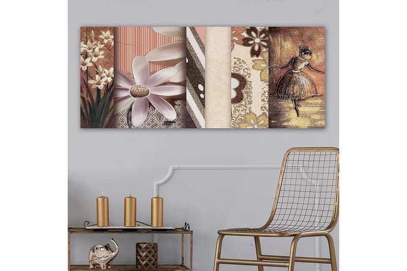 Canvastaulu YTY Floral & Botanical Monivärinen - 120x50 cm - Sisustustuotteet - Taulu & taide - Canvas-taulu