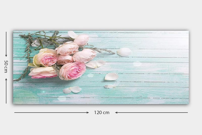 Canvastaulu YTY Floral & Botanical Monivärinen - 120x50 cm - Sisustustuotteet - Taulu & taide - Canvas-taulu