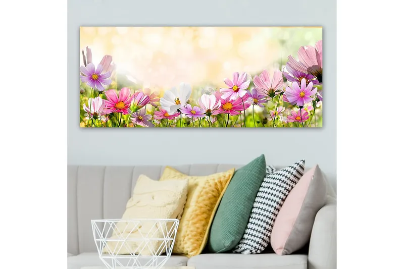 Canvastaulu YTY Floral & Botanical Monivärinen - 120x50 cm - Sisustustuotteet - Taulu & taide - Canvas-taulu