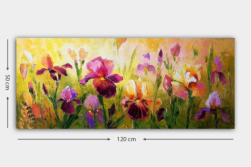 Canvastaulu YTY Floral & Botanical Monivärinen - 120x50 cm - Sisustustuotteet - Taulu & taide - Canvas-taulu