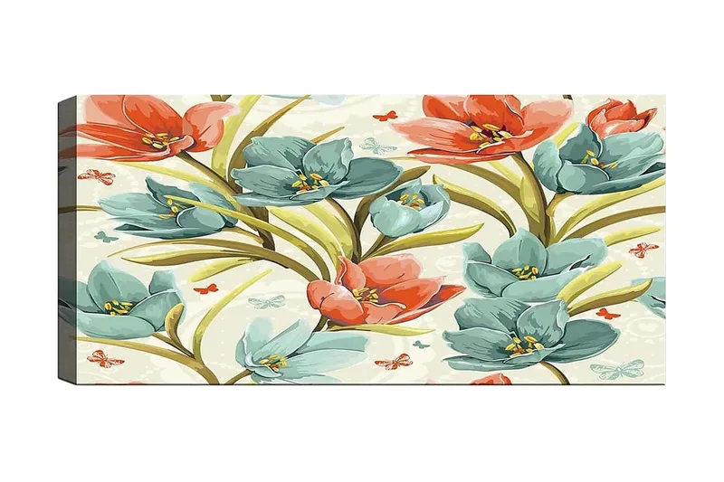 Canvastaulu YTY Floral & Botanical Monivärinen, 120x50 cm