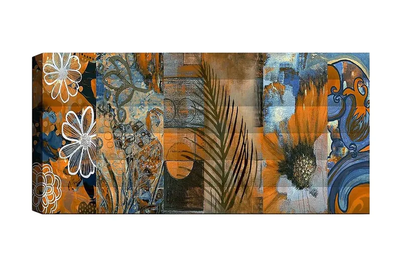 Canvastaulu YTY Floral & Botanical Monivärinen, 120x50 cm
