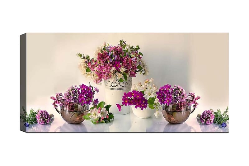 Canvastaulu YTY Floral & Botanical Monivärinen - 120x50 cm - Sisustustuotteet - Taulu & taide - Canvas-taulu