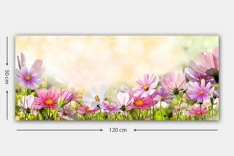 Canvastaulu YTY Floral & Botanical Monivärinen - 120x50 cm - Sisustustuotteet - Taulu & taide - Canvas-taulu